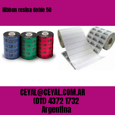 Ribbon resina doble 50