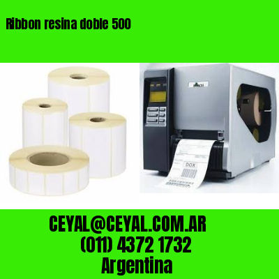 Ribbon resina doble 500