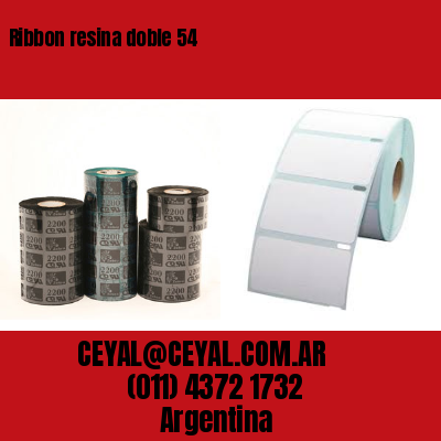 Ribbon resina doble 54