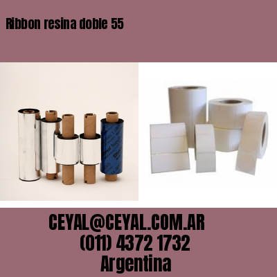 Ribbon resina doble 55