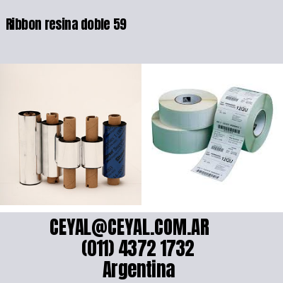 Ribbon resina doble 59