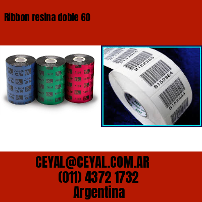 Ribbon resina doble 60