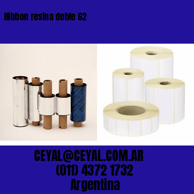 Ribbon resina doble 62