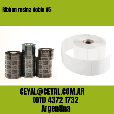 Ribbon resina doble 65