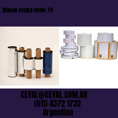 Ribbon resina doble 79