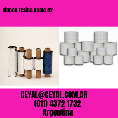 Ribbon resina doble 82