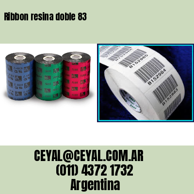 Ribbon resina doble 83