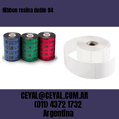 Ribbon resina doble 84