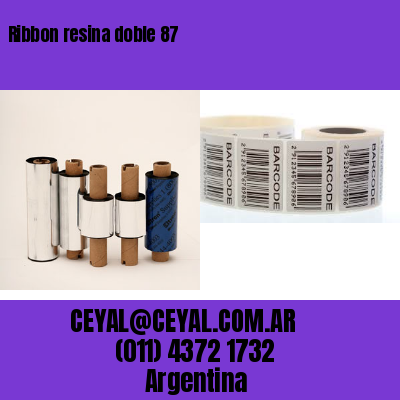 Ribbon resina doble 87