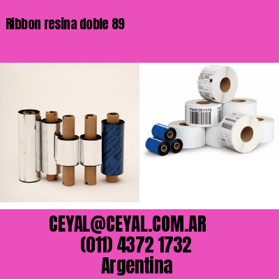 Ribbon resina doble 89