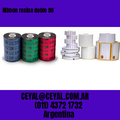 Ribbon resina doble 90