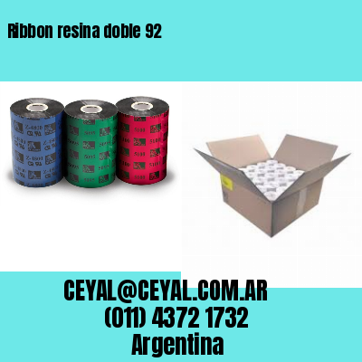 Ribbon resina doble 92