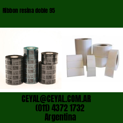 Ribbon resina doble 95