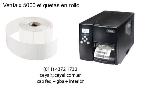 Venta x 5000 etiquetas en rollo