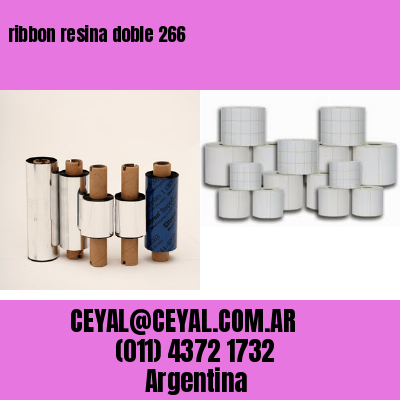 ribbon resina doble 266