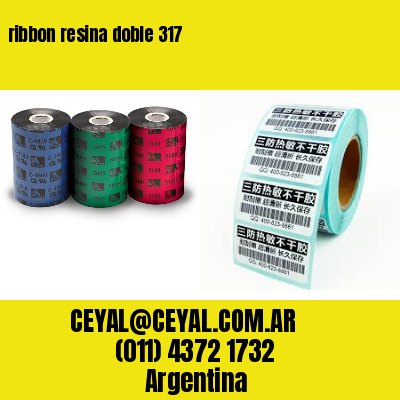 ribbon resina doble 317