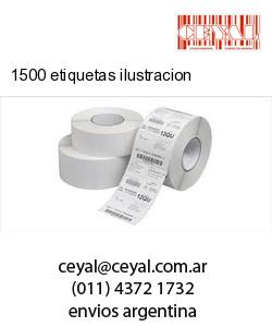 1500 etiquetas ilustracion