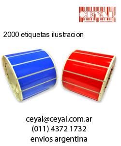 2000 etiquetas ilustracion