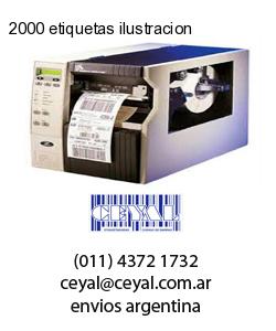 2000 etiquetas ilustracion