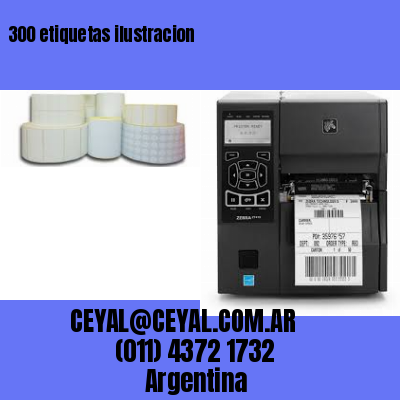 300 etiquetas ilustracion
