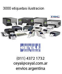 3000 etiquetas ilustracion