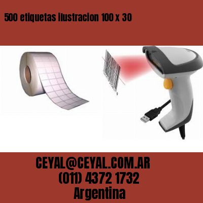 500 etiquetas ilustracion 100 x 30