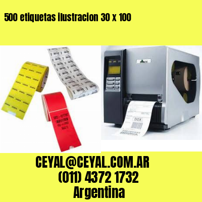 500 etiquetas ilustracion 30 x 100