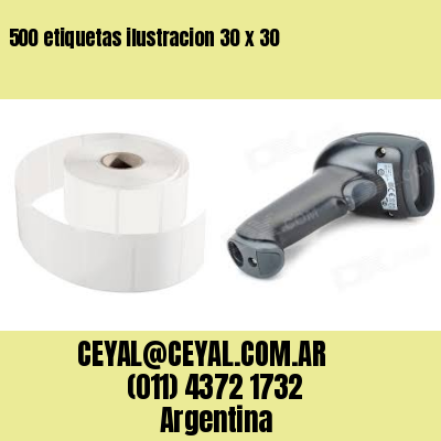 500 etiquetas ilustracion 30 x 30