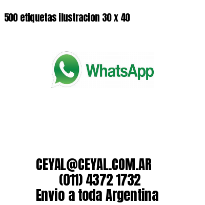 500 etiquetas ilustracion 30 x 40