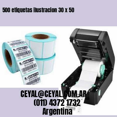 500 etiquetas ilustracion 30 x 50