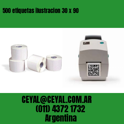 500 etiquetas ilustracion 30 x 90