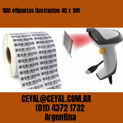 500 etiquetas ilustracion 40 x 100