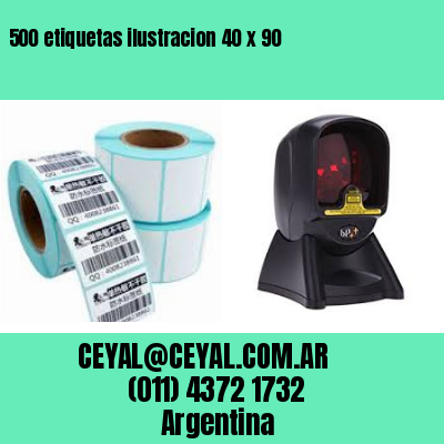 500 etiquetas ilustracion 40 x 90