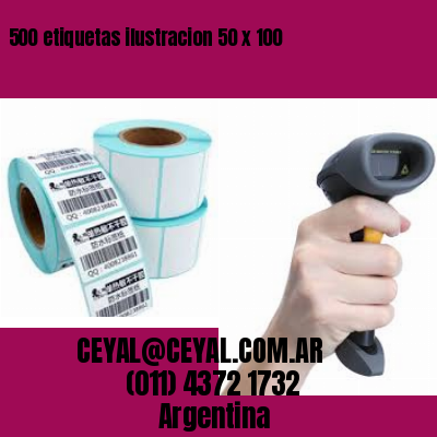 500 etiquetas ilustracion 50 x 100