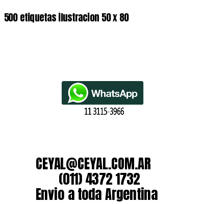 500 etiquetas ilustracion 50 x 80