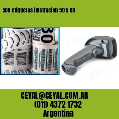 500 etiquetas ilustracion 50 x 80
