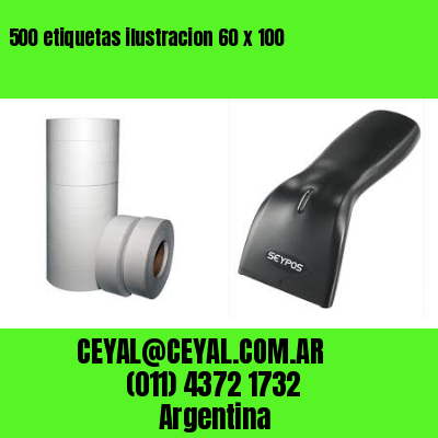 500 etiquetas ilustracion 60 x 100