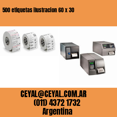 500 etiquetas ilustracion 60 x 30