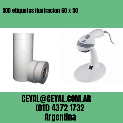 500 etiquetas ilustracion 60 x 50