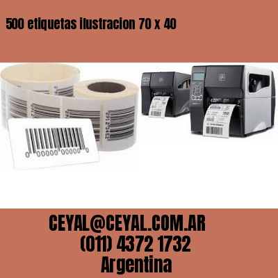 500 etiquetas ilustracion 70 x 40