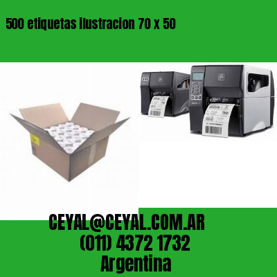 500 etiquetas ilustracion 70 x 50