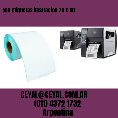 500 etiquetas ilustracion 70 x 80