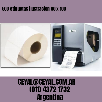 500 etiquetas ilustracion 80 x 100