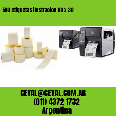 500 etiquetas ilustracion 80 x 30