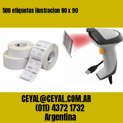 500 etiquetas ilustracion 80 x 90