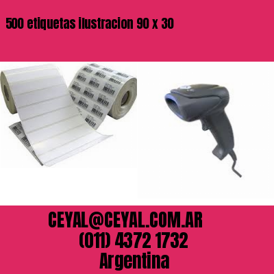 500 etiquetas ilustracion 90 x 30