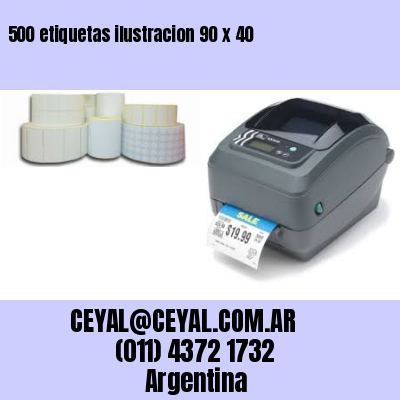 500 etiquetas ilustracion 90 x 40