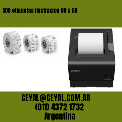500 etiquetas ilustracion 90 x 60
