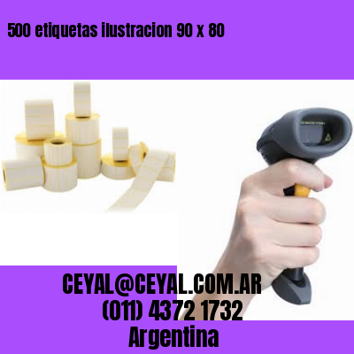 500 etiquetas ilustracion 90 x 80