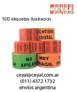 500 etiquetas ilustracion